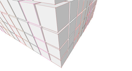 Abstract sketch, Architectural ,Construction ,Wireframeの写真素材