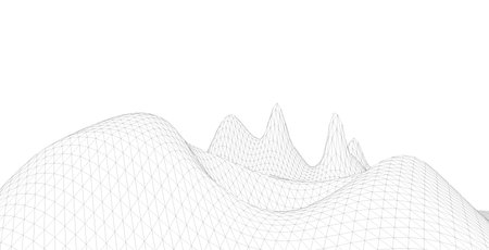 Abstract architectural drawing. Geometric background, Illustration.の写真素材