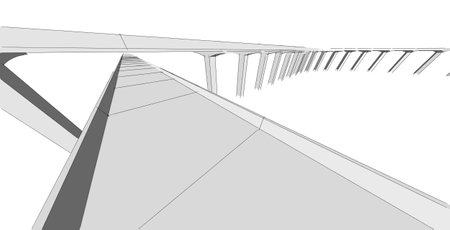 Abstract sketch, Architectural ,Construction ,Wireframeの写真素材