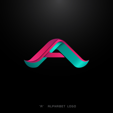 A alphabet business vector logo design. Modern concept. Triangle shapeのイラスト素材