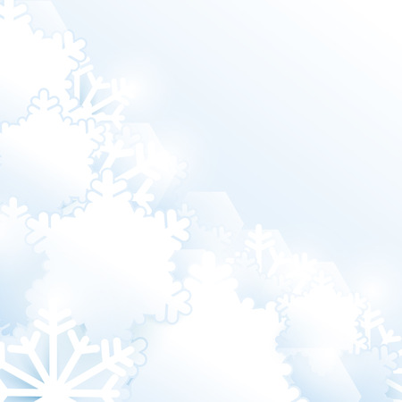 Christmas snowflakes background. Paper style concept designのイラスト素材