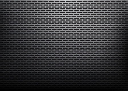 Abstract black rounded rectangles metallic, steel materials backgroundのイラスト素材