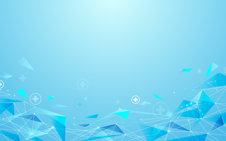 Abstract futuristic Molecules lines circuit board technology concept backgroundのイラスト素材