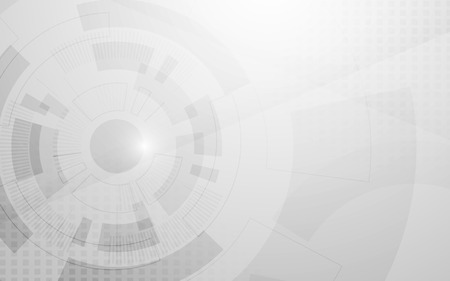 Abstract grey and white gear and tech geometric design backgroundのイラスト素材