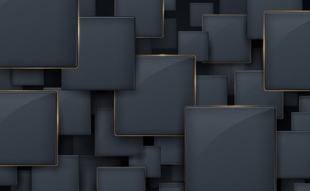 Abstract geometric technology digital hi tech concept background. Space for your textのイラスト素材