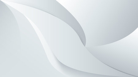 Abstract white background with smooth lines. 3d Vector illustrationのイラスト素材