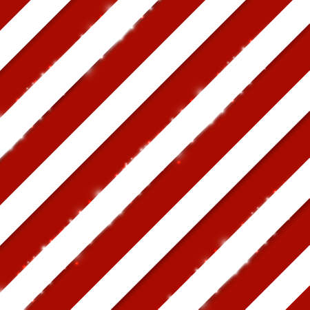 Red stripes on white diagonal pattern background. Vector illustrationのイラスト素材