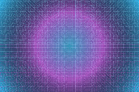 Abstract 3d geometric cubes pattern background. Futuristic, technology, and Cyberpunk concept