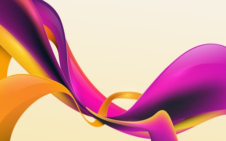 Abstract 3d liquid colorful shapes composition background. Abstract gradients waves background....