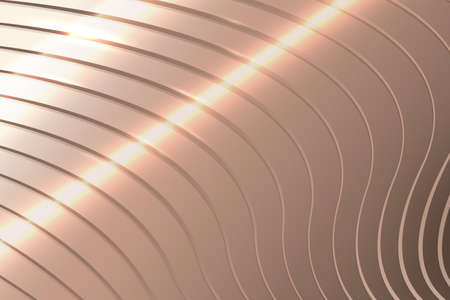 Abstract gold wavy with curved lines background. Luxury concept. Vector illustrationのイラスト素材