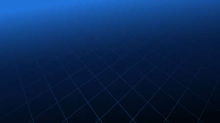 Abstract blue perspective grid line with futuristic technology digital hi tech concept background. Vector illustrationのイラスト素材