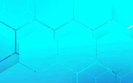 Abstract blue hexagon geometric design background. Futuristic technology with healthcare concept. Vector illustrationのイラスト素材