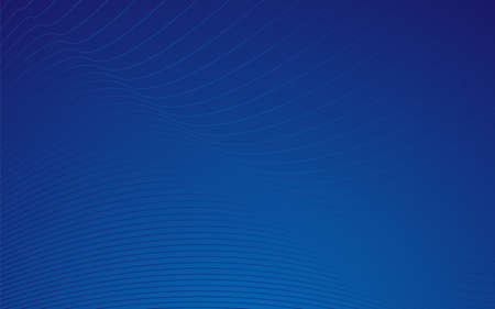 Abstract blue lines wave dynamic background. Futuristic technology. Vector illustrationのイラスト素材