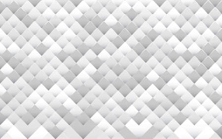 White abstract geometric mosaic pattern background. Vector illustrationのイラスト素材