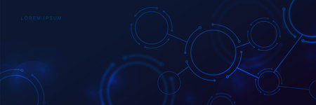 Abstract molecular structures background. Science, technology, biomedical, health, chemistry conceptのイラスト素材