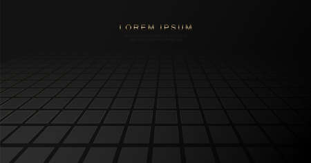 Abstract rectangle background. Perspective floor. Luxury pattern background. Vector illustrationのイラスト素材