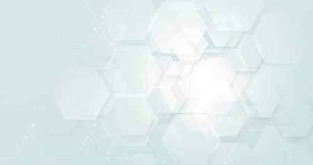 Abstract geometric hexagon with futuristic technology digital hi tech concept background. Vector...