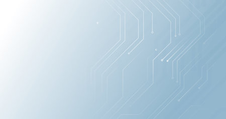 Abstract circuit board with Futuristic technology digital hi tech concept on blue background. Vector...