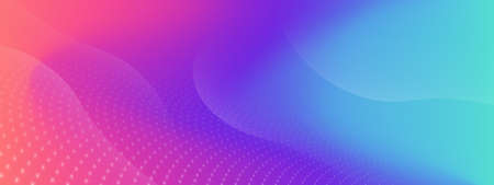 Abstract futuristic digital technology background. Abstract colorful dots and lines background. Vector illustrationのイラスト素材