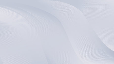 Abstract white lines wavy bright background. Minimal landing page. Banners, flyers, and presentations. Vector illustrationのイラスト素材