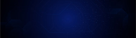 Abstract futuristic technology with circuit board background. Futuristic High-tech banner. Vector illustrationのイラスト素材