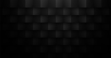 Abstract dark 3d block wall pattern background. Futuristic technology concept background. Vector illustrationのイラスト素材