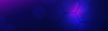 Abstract blue hexagon digital, futuristic, technology concept background. Vector illustration