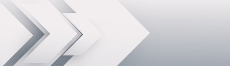 Abstract white geometric triangles futuristic technology background. Modern minimal design template. Vector illustrationのイラスト素材