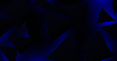 Abstract blue geometric triangle chaotic background. Digital, futuristic, technology concept background. Vector illustrationのイラスト素材