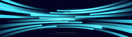 Abstract blue geometric line element futuristic technology background. High speed movement wallpaper.Vector illustrationのイラスト素材