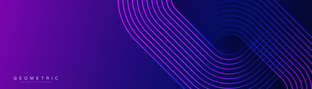 Abstract blue geometric line element futuristic technology background. High-speed movement wallpaper.Vector illustrationのイラスト素材