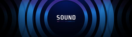 Abstract blue and purple digital dynamic water drop wave on dark background. Futuristic hi-technology concept. Sound wave. Vector illustrationのイラスト素材