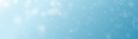 Abstract Christmas background with snow, stars, and drops on a blue backgroundのイラスト素材