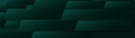 Abstract background with dark green rectangles and gold lines. Modern minimal trendy horizontal. Luxury background. Vector illustrationのイラスト素材