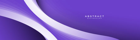 Abstract purple background with white geometric curved lines. Modern minimal trendy lines pattern...