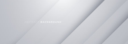 Abstract white and grey geometric shadow light with diagonal geometric lines background. Minimal...