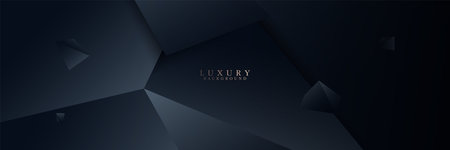 Sophisticated dark background with geometric shapes creating a luxurious and modern design