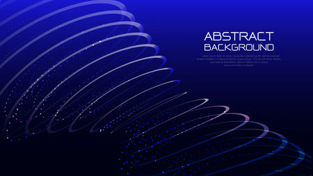 Abstract big data Visualization. Quantum big data futuristic technologyのイラスト素材
