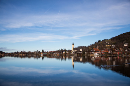 schliersee, lake in bavariaの写真素材