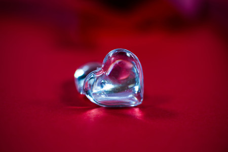 Heart on a red background, for valentine, birthdayの写真素材