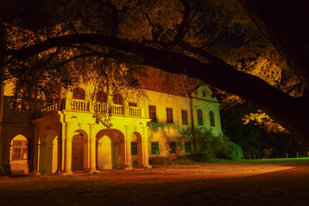 Daruvar,Croatia-May 4,2020:The castle of Count Antun JankoviÄ‡ from the 18th century