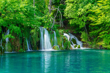 Upper Lakes - Plitvice Lakes National Park Croatiaの写真素材