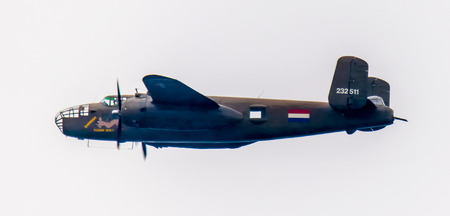 The Royal Air Force (RAF) was an early customer for the B-25 via Lend-Lease. The first Mitchells were given the service name Mitchell I by the RAF and were delivered in August 1941, to No. 111 Operational Training Unit based in the Bahamas. These bombers のeditorial素材