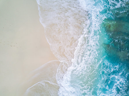 Beautiful waves of Maldives Island