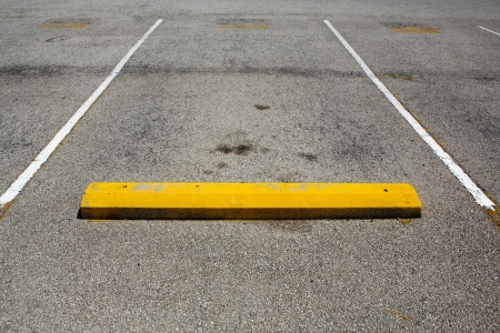 Empty Parking Space with room for copyの写真素材