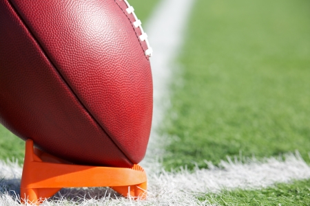 American Football ready for kickoffの写真素材