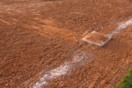 The after trail of a slide into Third Base