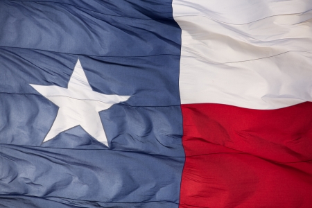 Backlit close up of the State Flag of Texasの写真素材