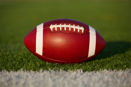 American Football on the Field with room for copyの写真素材