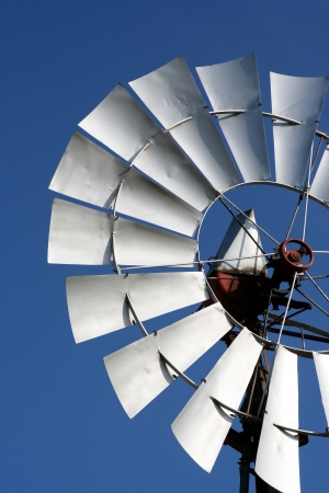 Portion of a Vintage Country Windmill with room for Copyの写真素材